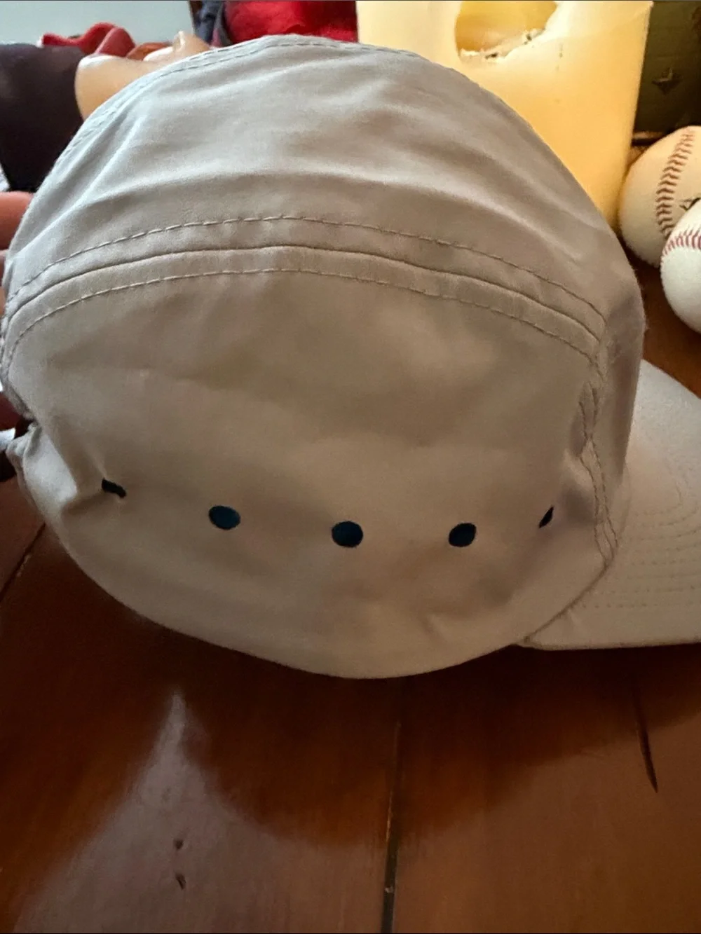 Light Gray Men's Performance Five-Panel Cap